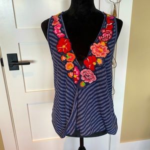 NWOT Free People Floral Tank